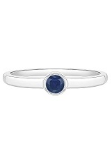 marvelous silver September baby birthstone ring